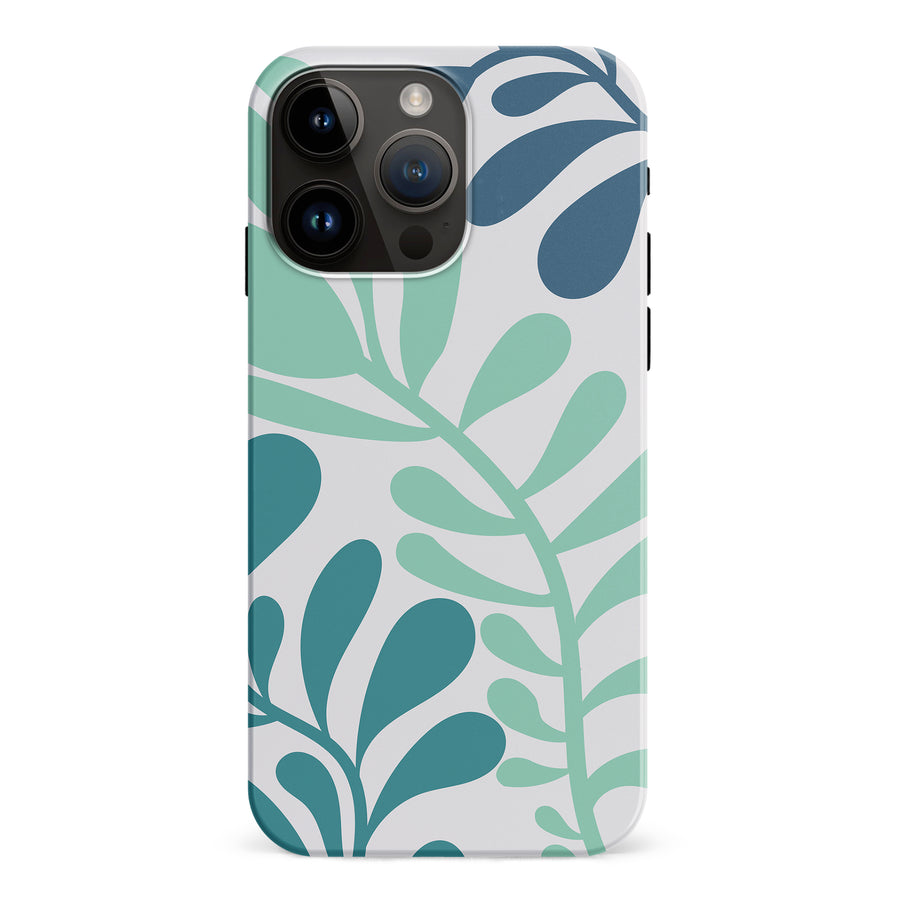 Modern Minimalist Tropical Fern Floral Phone Case