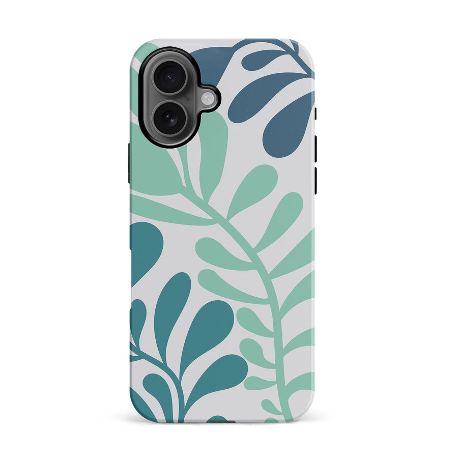 Modern Minimalist Tropical Fern Floral Phone Case