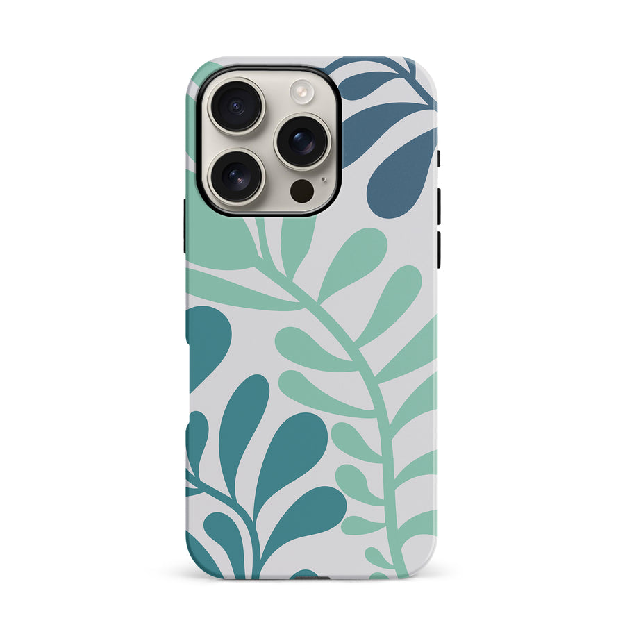 Modern Minimalist Tropical Fern Floral Phone Case