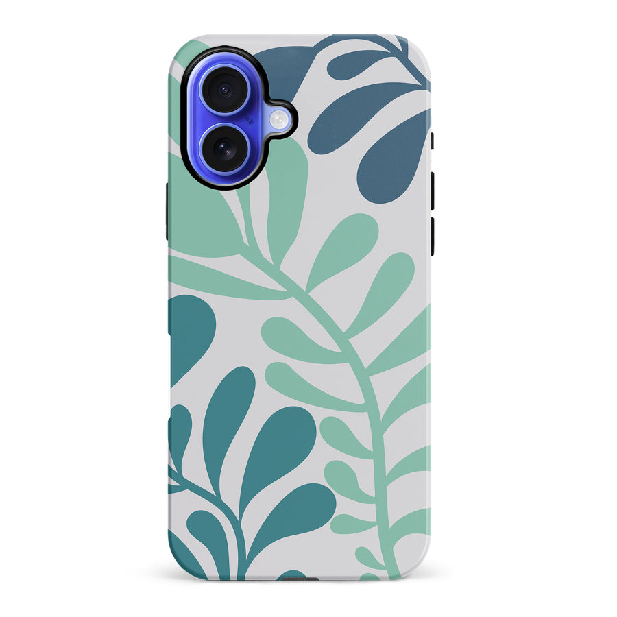 Modern Minimalist Tropical Fern Floral Phone Case