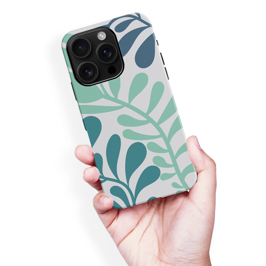 Modern Minimalist Tropical Fern Floral Phone Case