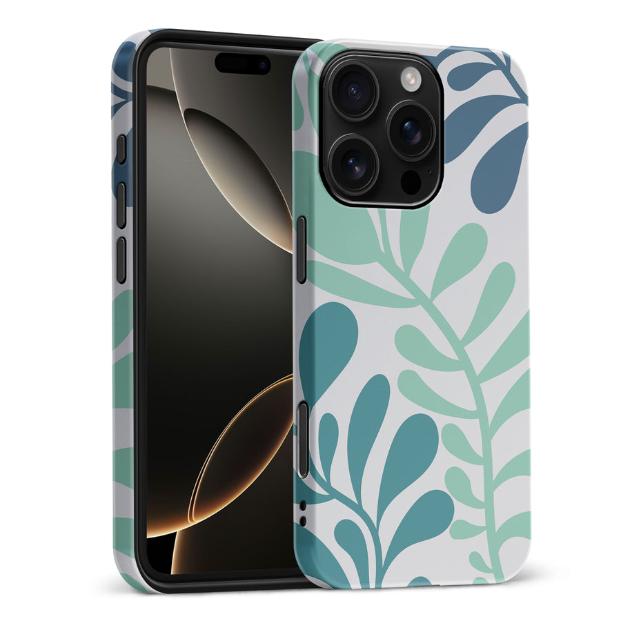 Modern Minimalist Tropical Fern Floral Phone Case