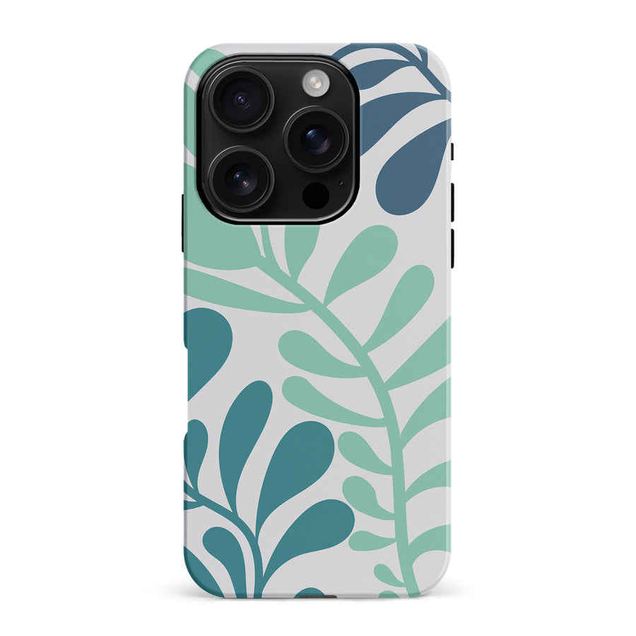 Modern Minimalist Tropical Fern Floral Phone Case