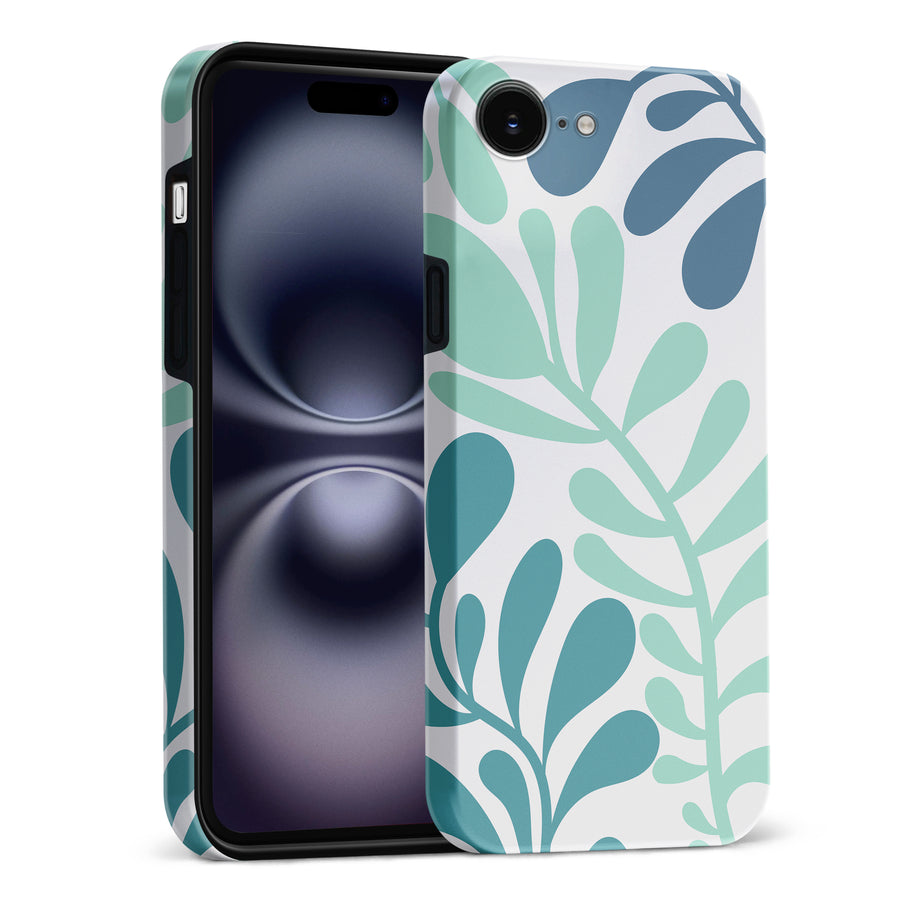 Modern Minimalist Tropical Fern Floral Phone Case
