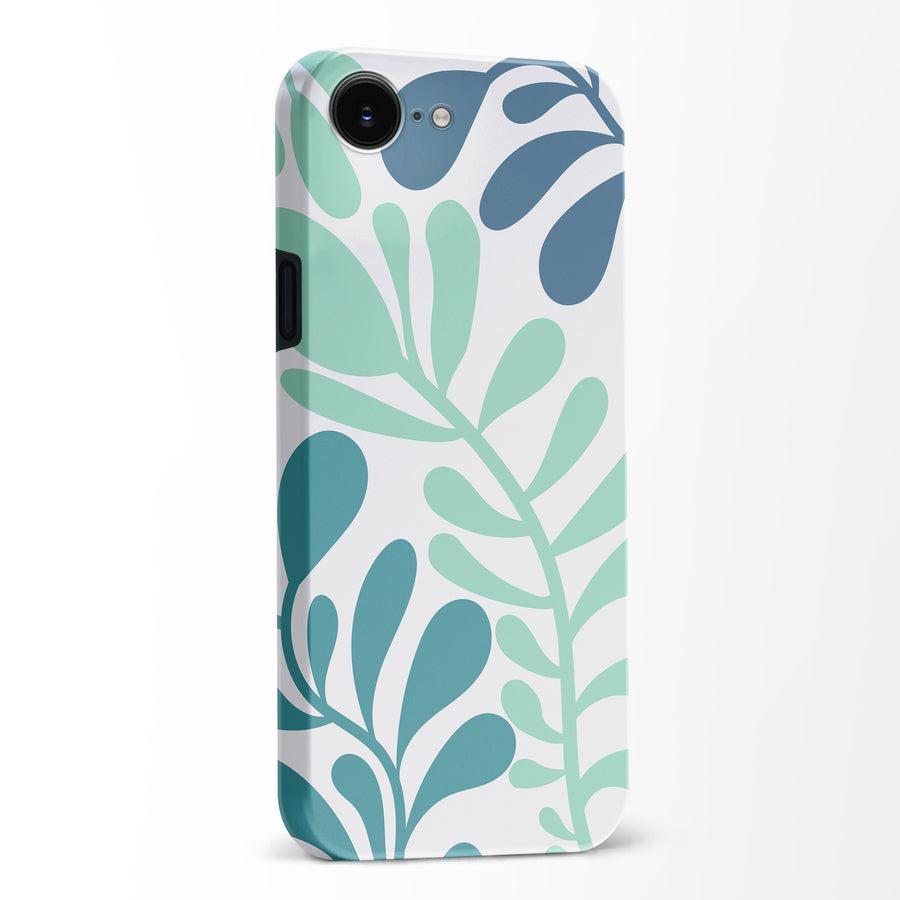 Modern Minimalist Tropical Fern Floral Phone Case