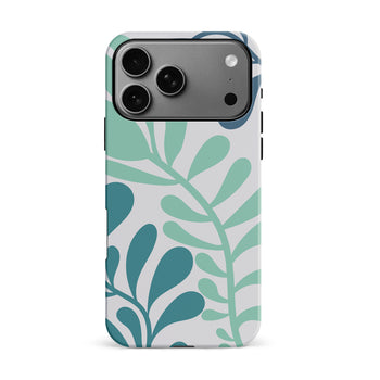 iPhone 17 Pro Max Modern Minimalist Tropical Fern Floral Phone Case