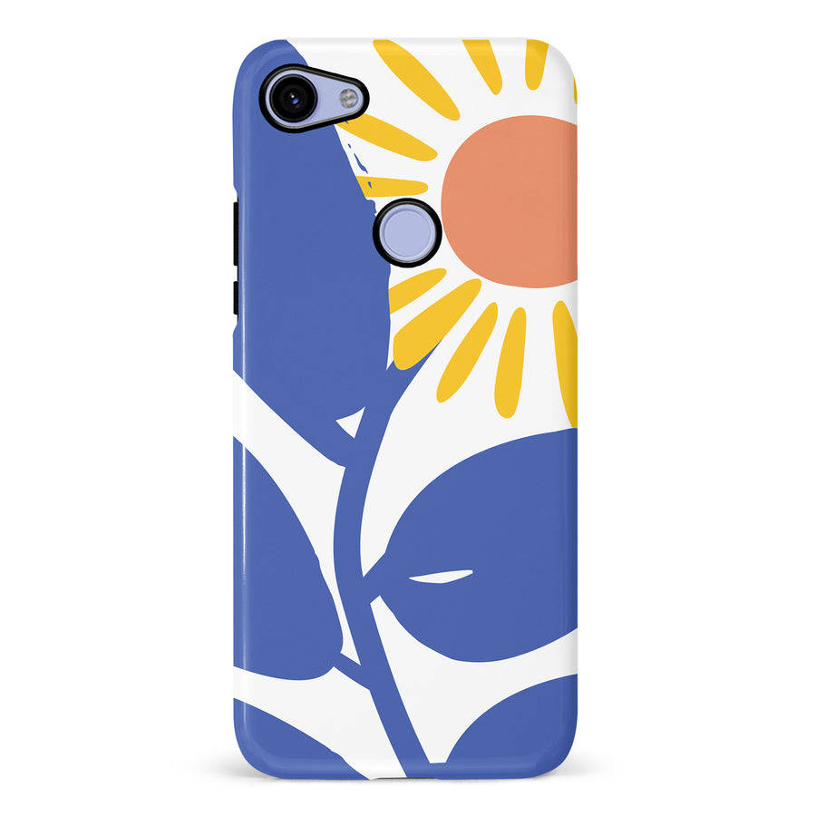 Google Pixel 3A XL Bold Abstract Sun Kissed Daisy Floral Phone Case