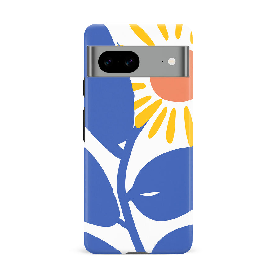 Google Pixel 8A Bold Abstract Sun Kissed Daisy Floral Phone Case