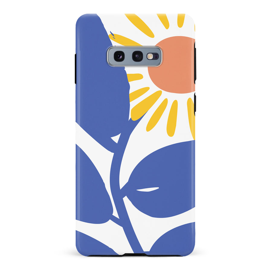 Samsung Galaxy S10e Bold Abstract Sun Kissed Daisy Floral Phone Case