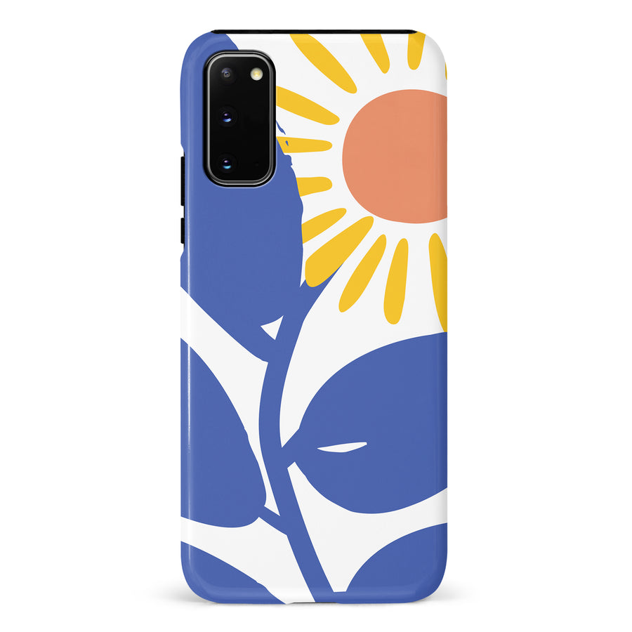 Samsung Galaxy S20 Bold Abstract Sun Kissed Daisy Floral Phone Case