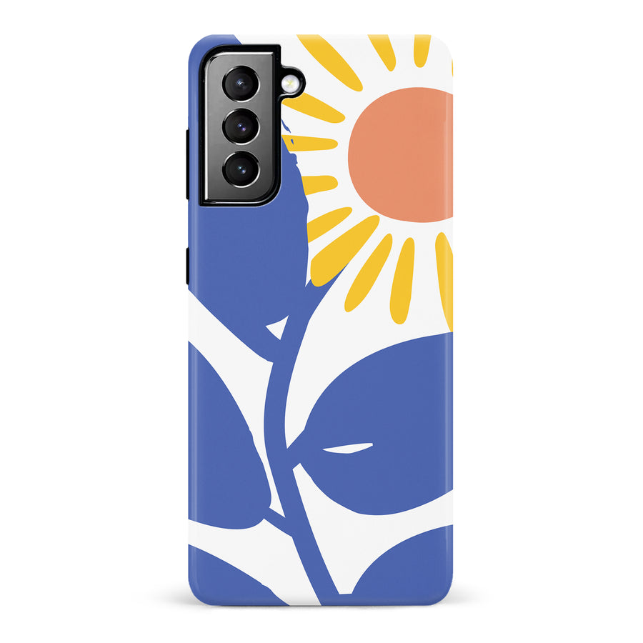 Bold Abstract Sun Kissed Daisy Floral Phone Case