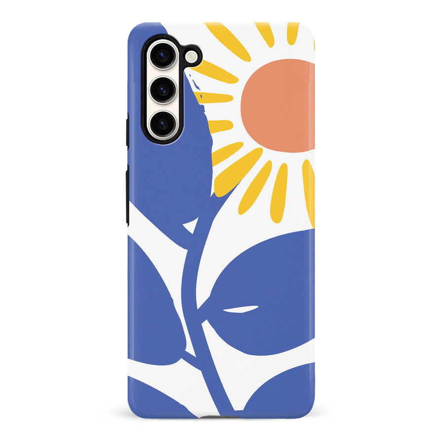 Samsung Galaxy S23 Bold Abstract Sun Kissed Daisy Floral Phone Case