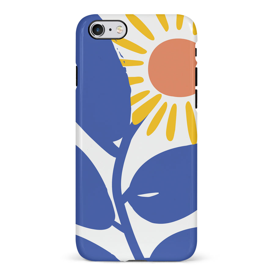 iPhone 6 Bold Abstract Sun Kissed Daisy Floral Phone Case