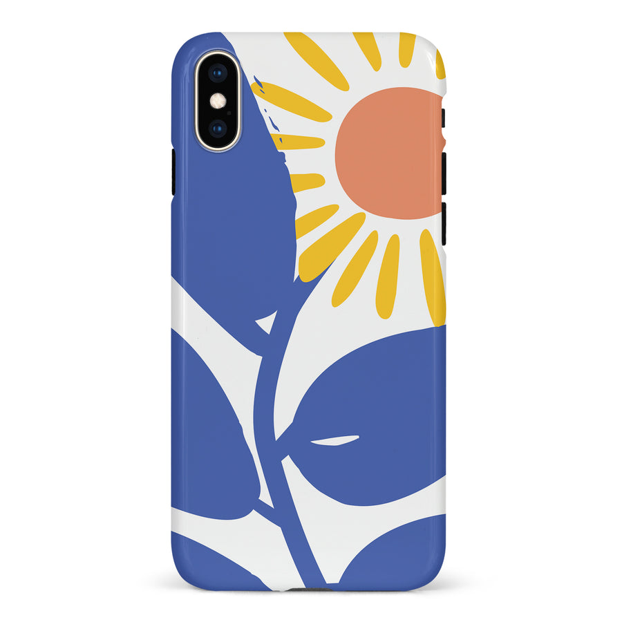 iPhone XS Max Bold Abstract Sun Kissed Daisy Floral Phone Case