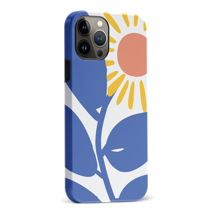 iPhone 13 Pro Max Bold Abstract Sun Kissed Daisy Floral Phone Case