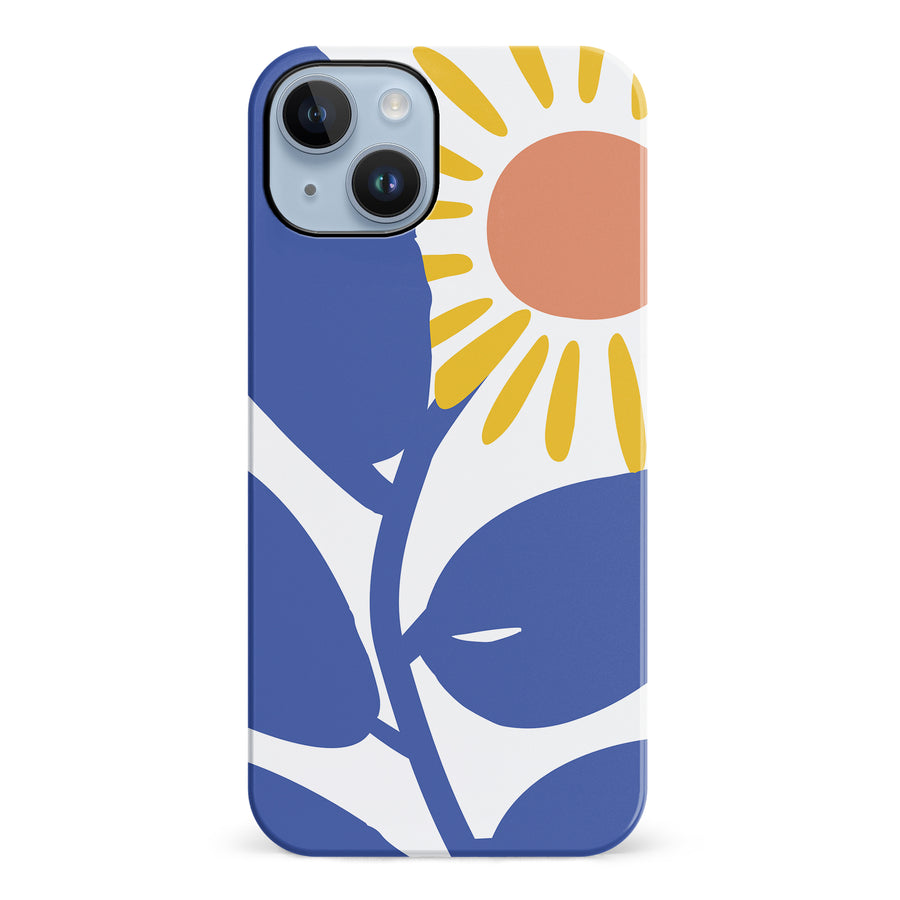 iPhone 14 Plus Bold Abstract Sun Kissed Daisy Floral Phone Case