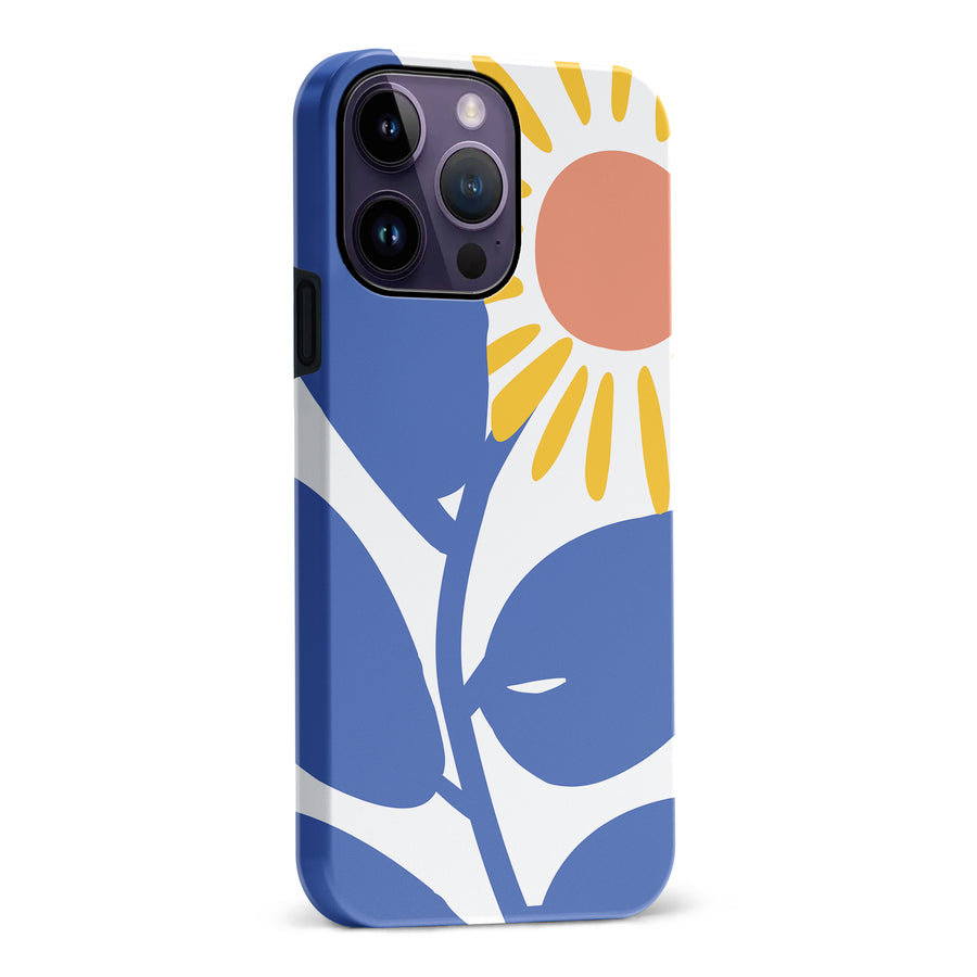 iPhone 14 Pro Max Bold Abstract Sun Kissed Daisy Floral Phone Case