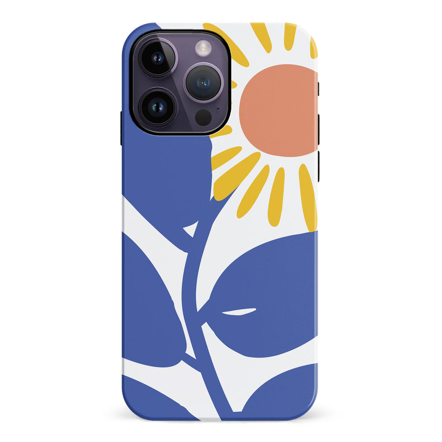 iPhone 14 Pro Max Bold Abstract Sun Kissed Daisy Floral Phone Case