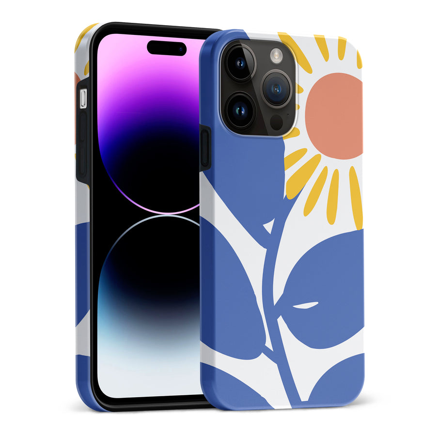 iPhone 15 Pro Max Bold Abstract Sun Kissed Daisy Floral Phone Case