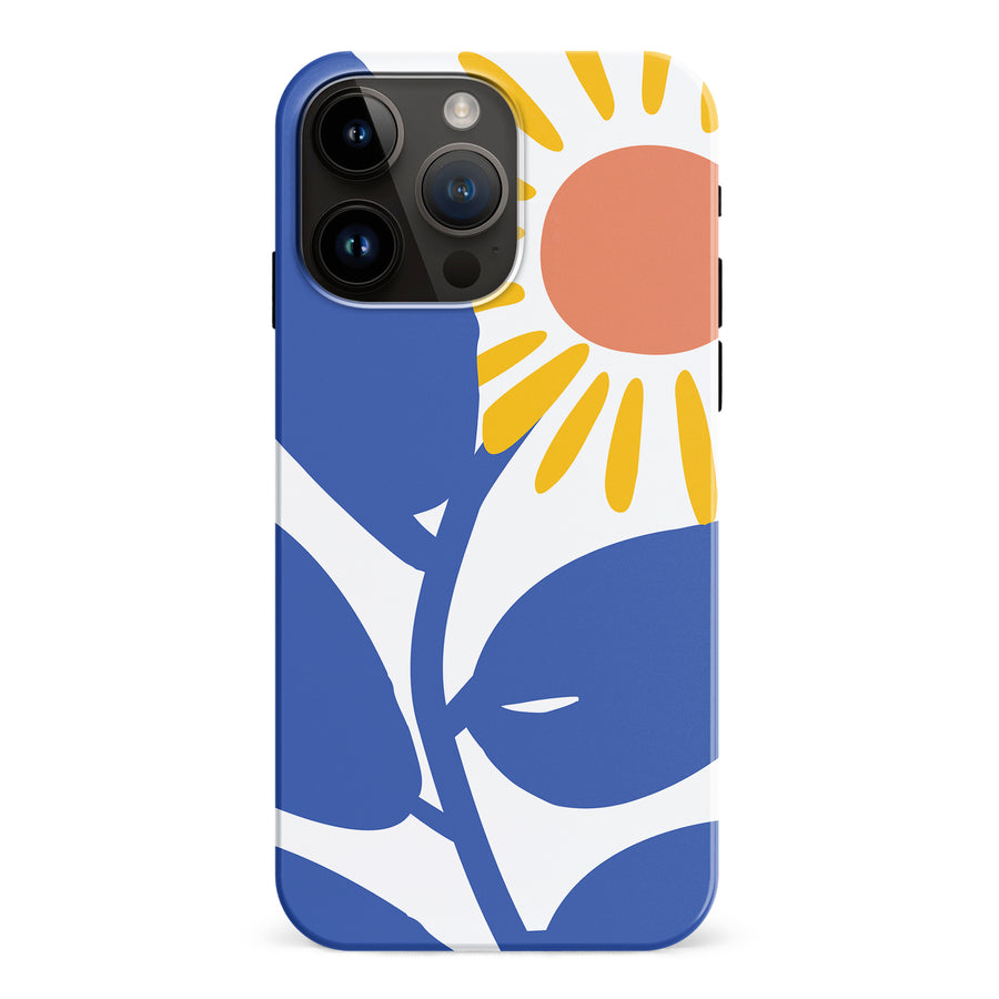 Bold Abstract Sun Kissed Daisy Floral Phone Case