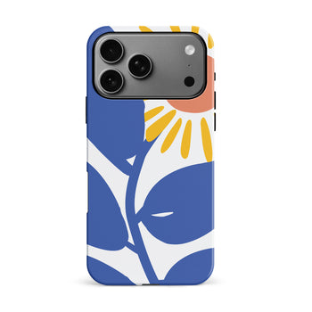 iPhone 17 Pro Max Bold Abstract Sun Kissed Daisy Floral Phone Case