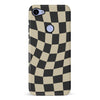 Google Pixel 3A XL Vintage Checkered Abstract Pattern Phone Case - Black