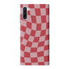 Samsung Galaxy Note 10 Vintage Checkered Abstract Pattern Phone Case - Red