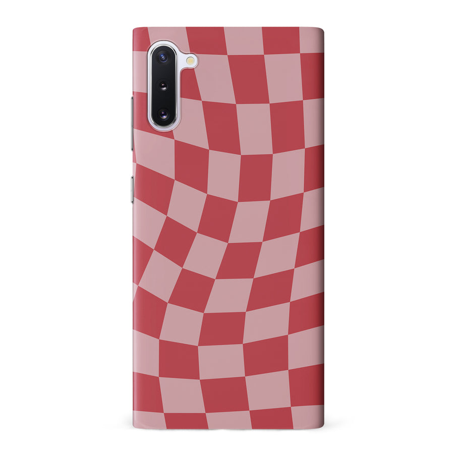 Vintage Checkered Abstract Pattern Phone Case - Red