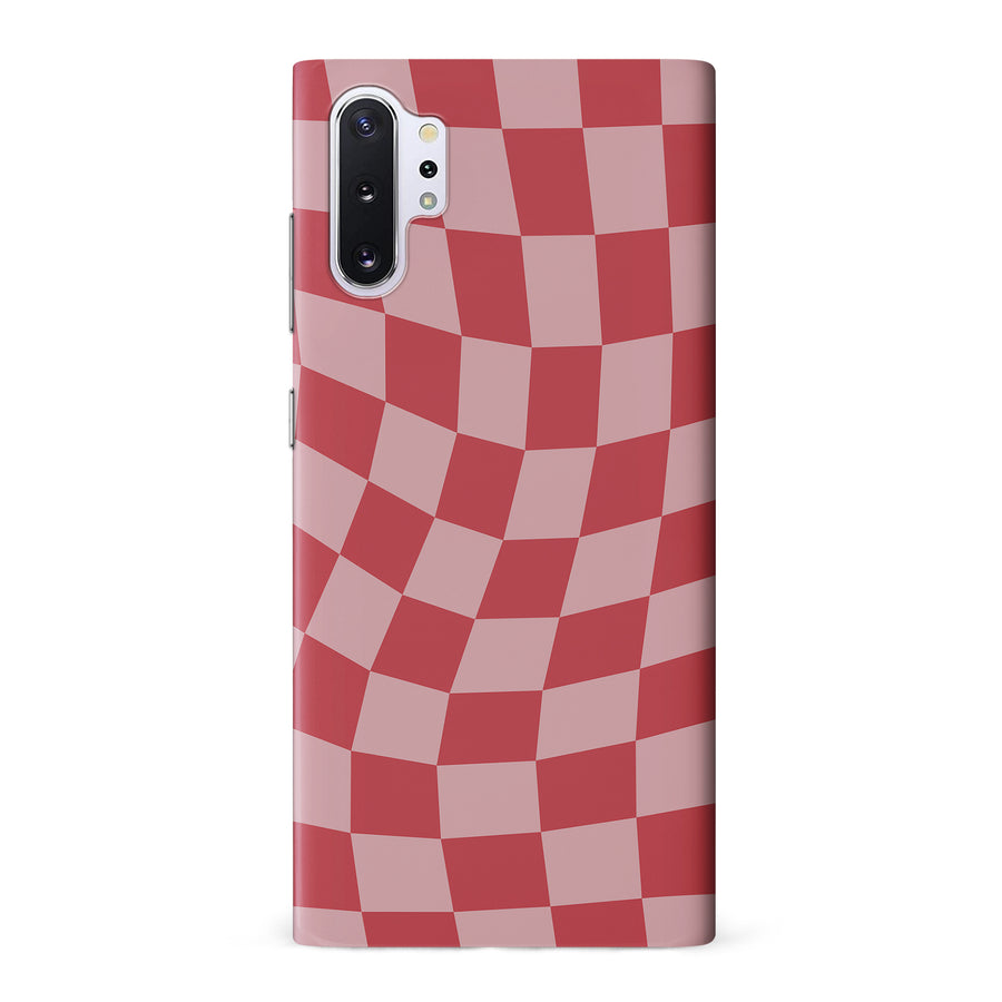 Vintage Checkered Abstract Pattern Phone Case - Red