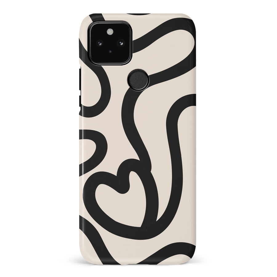 Modern Line Art Heart Abstract Phone Case