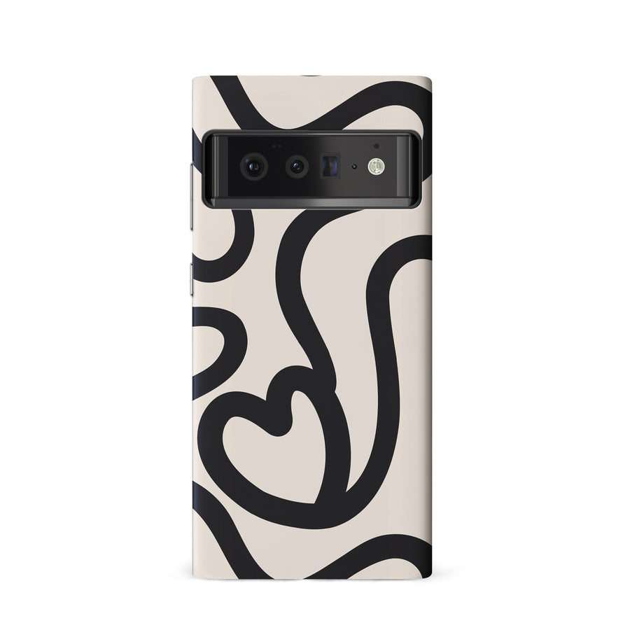 Modern Line Art Heart Abstract Phone Case