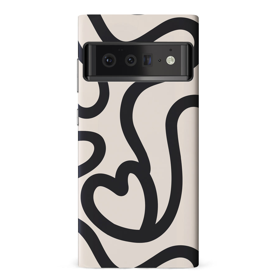 Modern Line Art Heart Abstract Phone Case