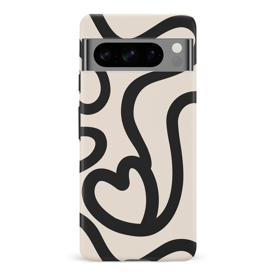 Modern Line Art Heart Abstract Phone Case