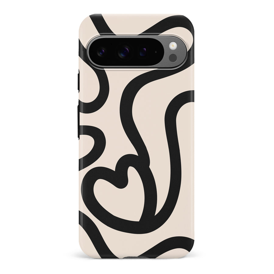 Modern Line Art Heart Abstract Phone Case