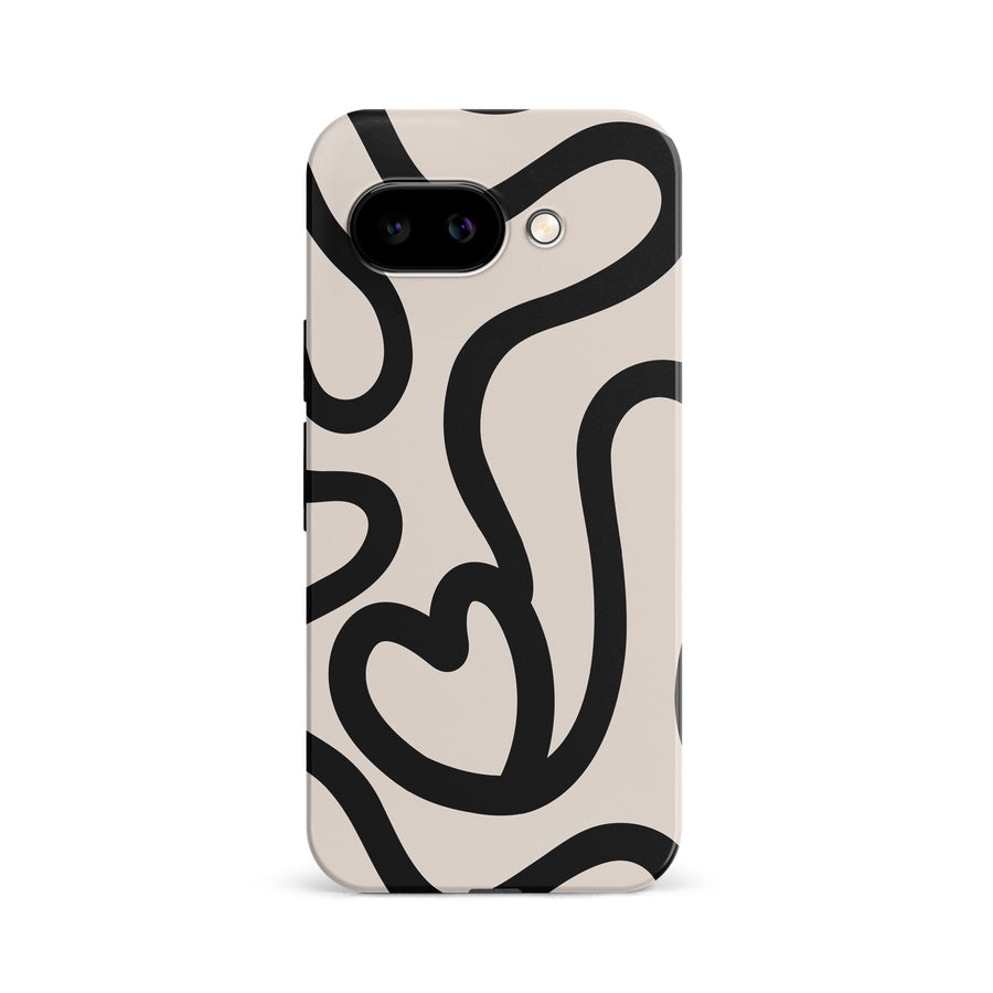 Modern Line Art Heart Abstract Phone Case