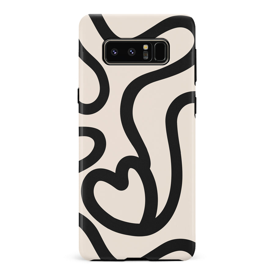 Modern Line Art Heart Abstract Phone Case