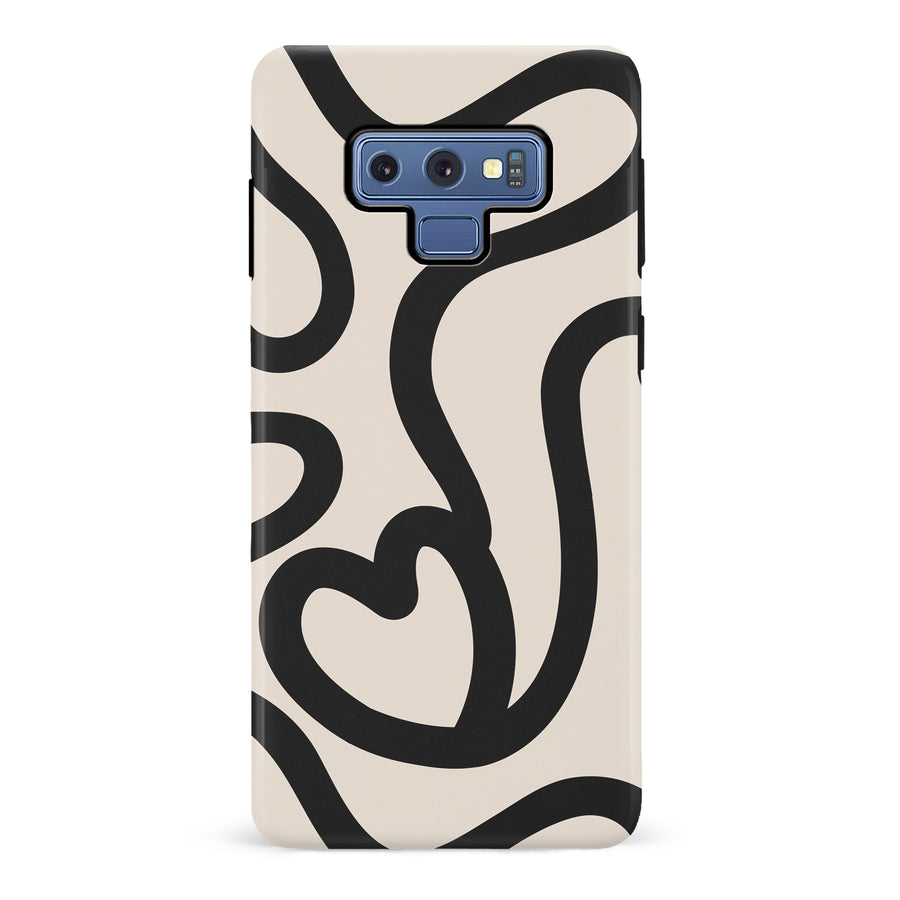 Modern Line Art Heart Abstract Phone Case