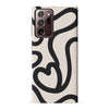 Samsung Galaxy Note 20 Ultra Modern Line Art Heart Abstract Phone Case