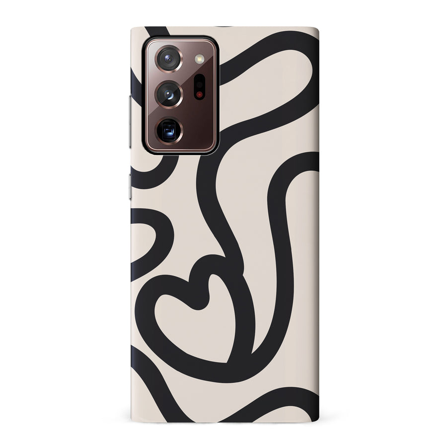 Modern Line Art Heart Abstract Phone Case