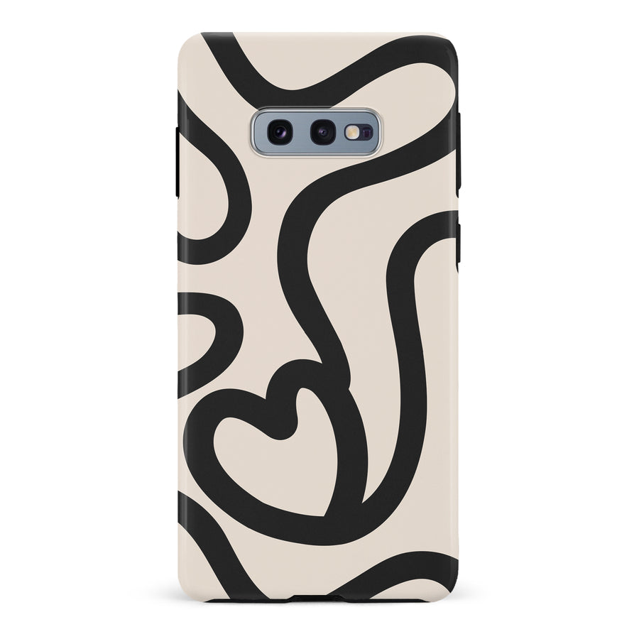 Modern Line Art Heart Abstract Phone Case