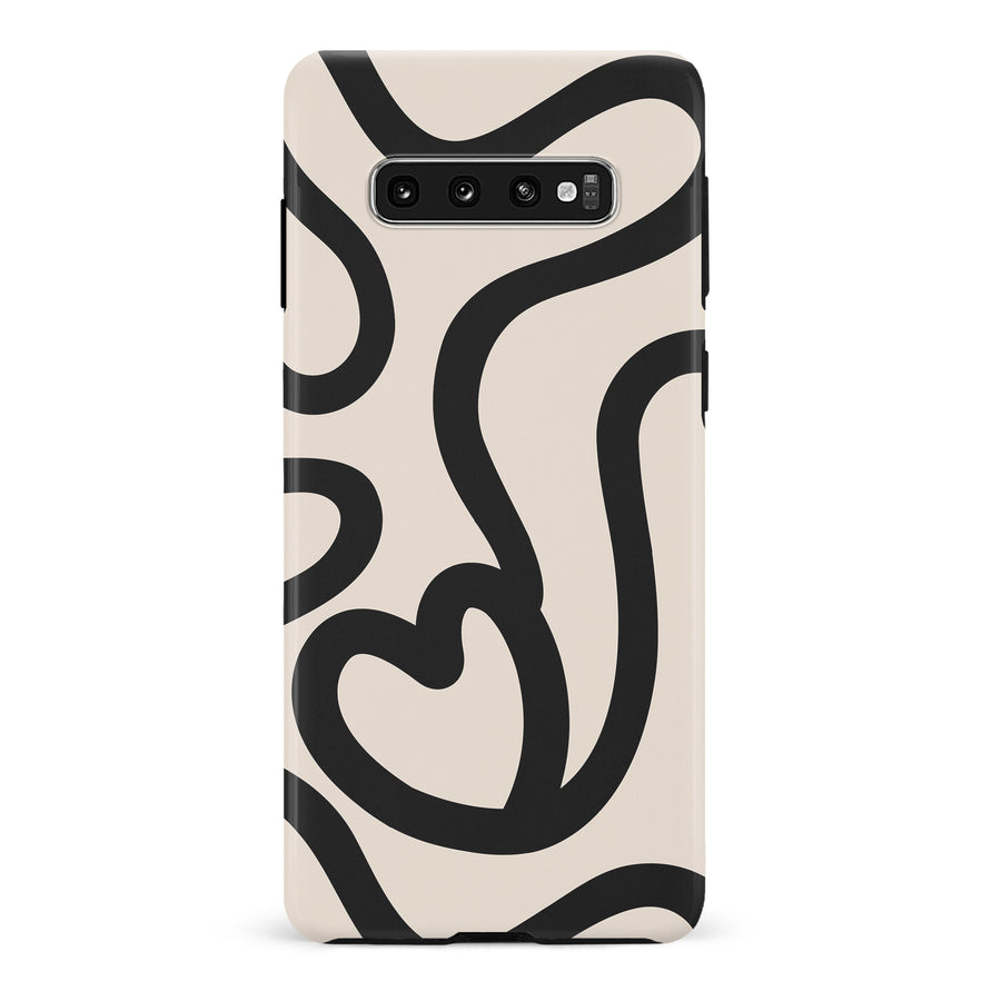 Modern Line Art Heart Abstract Phone Case