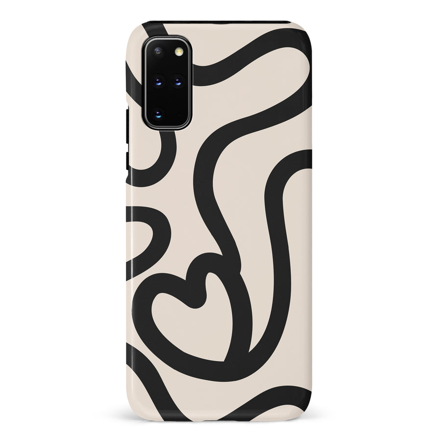 Modern Line Art Heart Abstract Phone Case