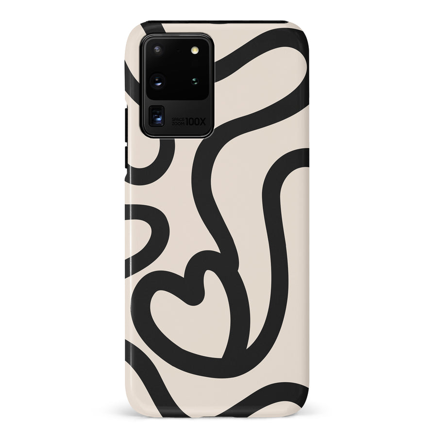 Modern Line Art Heart Abstract Phone Case