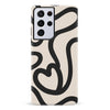 Samsung Galaxy S21 Ultra Modern Line Art Heart Abstract Phone Case