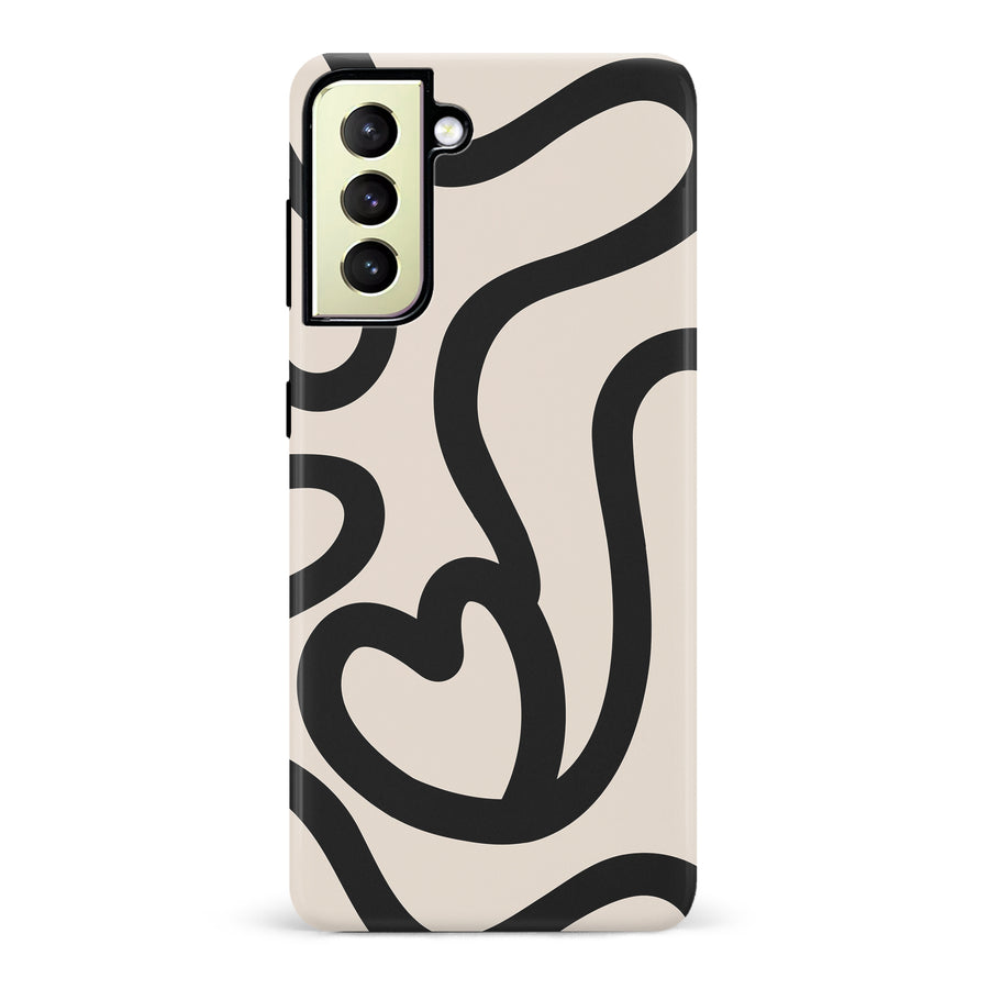 Modern Line Art Heart Abstract Phone Case