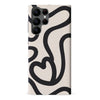Samsung Galaxy S22 Ultra Modern Line Art Heart Abstract Phone Case