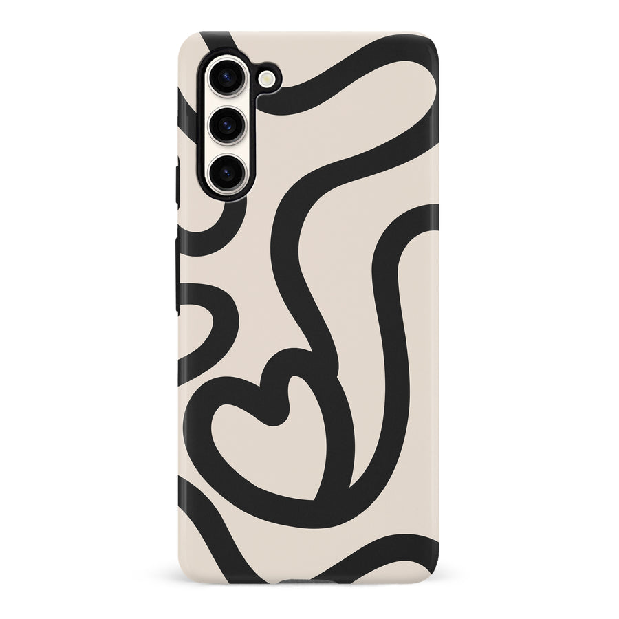 Modern Line Art Heart Abstract Phone Case