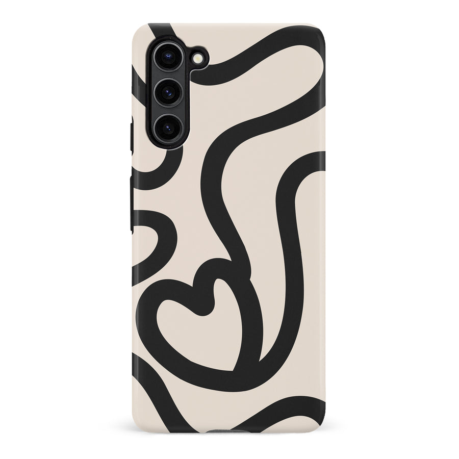 Modern Line Art Heart Abstract Phone Case