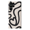 Samsung Galaxy S23 Ultra Modern Line Art Heart Abstract Phone Case