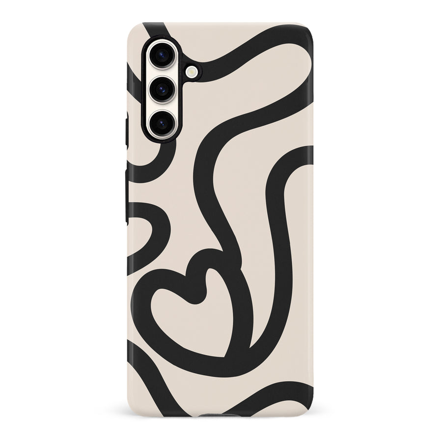 Modern Line Art Heart Abstract Phone Case